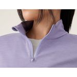 Allbirds Women's XS Lavender Purple Merino Wool Blend Half Zip Long Sleeve Top Photo 8