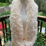 Womens Girls Faux Fur Cream Sherpa Infinity American Girl Scarf One Size White Photo 2