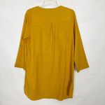 Chunlie by La Bree Embroidered Long Sleeve Mustard Tunic Dress Size 5 Yellow Photo 5