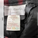 Vintage 80’s Wool red plaid pleated midi skirt Size undefined Photo 2