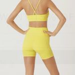 Gigi C Mila‎ Bike Biker Shorts Yellow Sz XL Workout Athletic USA Photo 1