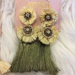 Kitsch straw earrings. Photo 1