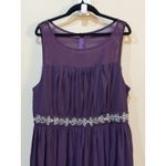 Faeriesty Sequin Tulle Prom Dress Formal Gown Evening Party size 1X Cape Purple Photo 2