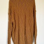 Free People Isla Cable Knit Oversized Stitch Tunic Sweater in Spice Cake Photo 8