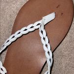 American Eagle Outfitters White Braided Sandals Photo 2