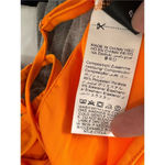 Orange Asymmetrical Cutout bodysuit size XSMALL Orange Photo 3