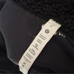 Lululemon Cinchable Fleece Zip-Up Jacket Sherpa Teddy In Black Size 4 Photo 6