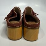 Toms Leila suede tassel mules block heels size 8.5 Photo 4