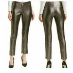 J. McLaughlin Metallic Ankle Pants Silver Shimmer Size 8 Photo 9