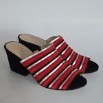 Botkier Posie Poppy Multicolor Stripe Suede Slide Mule Sandals – Size 9 Eclectic Photo 1