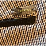 EXPRESS Pants Womens Size 0 Brown Mid Rise Hook and Eye Zip Straight Leg Photo 8