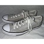 Converse All Star Canvas Shoes Womens Size 10 Gray Marled Low Top Chuck Taylors Photo 0