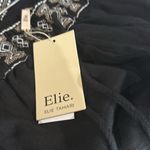 Elie Tahari NWT  All Over Embroidered Cotton Beaded Tie Wide Leg Pant Photo 7