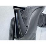 Vicini Giuseppe Zanotti Tall Black Leather Boots Size 40 High Heel Italian Chic Photo 8