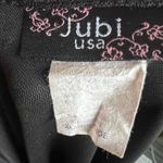 Vintage Black Babydoll Peplum Top Y2K 2000s Goth Coquette Glam Size Large Photo 3