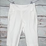 Ruby Rd. Woman NWT Size 20W White Slimming Contour Waistband Pull On Capri Pants Photo 1