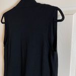 Black Sleeveless Cardigan Vest with front pockets size medium Photo 6