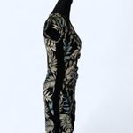 Almost Famous short sleeve black and green leaf print dress Photo 5