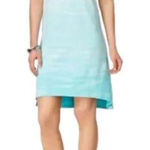 STYLE & CO Tie Dye Off The Shoulder Dress NWT XL Blue Photo 0