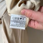 Cache Pale Gold Shimmer Pleated Skirt Jersey Halter Maxi Evening Gown Size 8 Photo 7