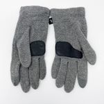ECHO Gray Knit Touch Screen Gloves With Faux Leather Details Photo 2