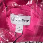 The Drop Ana Slip Dress Hot Pink Satin Midi V Neck Spaghetti Straps Size S Photo 3
