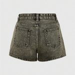 Romwe  Embroidered Star Denim Cargo Shorts Photo 1