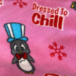 WARNER BROTHERS Playboy Penguin fleece pajama pants dressed to chill size XL Pink Photo 1