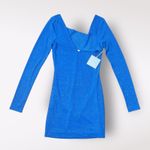 Revolve All The Ways Elandra Mini Dress NWT In Blue Metallic Size S Party Dance Photo 0