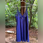 Calvin Klein  Blue Lace Sleepwear Nightgown Slip Dress Chemise sz M in EUC Photo 2