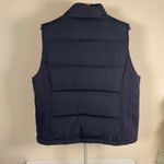 Gap Womens L Puffer Vest Black Sleeveless Quilted Snap Button Down Warm Casual Photo 2