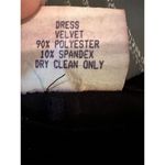 Women's Vintage Black Velvet Sleeveless Maxi Dress SZ 16 Formal. Made in the USA Photo 7