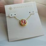 Kendra Scott Ivory Mother Of Pearl 14K Baseball Game Day Necklace W/Dust Bag! Photo 3