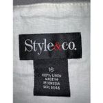 Style & Co Women’s white/cream Linen Skirt size 16 Photo 6
