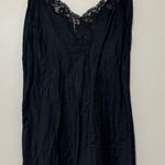 Victoria's Secret Vintage Victoria’s Secret Silk Black Lace Slip Photo 0