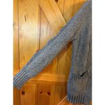 Olive & Oak  Gray Open Front Long Knit Cardigan Front Pockets Size Small (5031) Photo 1