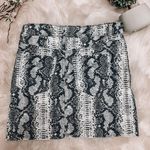 Snakeskin Skirt Black Photo 2