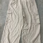 Lulus  Linen blend jumpsuit jumper NWT size Medium tan khaki beige Photo 5