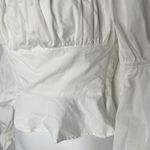Majorelle Top Womens Size XS Puff Sleeve Milkmaid Regency Cottage Angelcore VSCO Photo 5