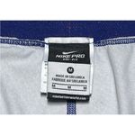 Nike Pro Training Leggings Women's Size Medium Dri-Fit Workout | Blue/Orange Photo 3