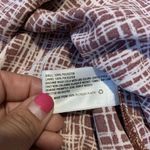 Prologue  Dress Womens Size Small Burgundy Printed 3/4 Sleeve Midi Cinched Waist Photo 3