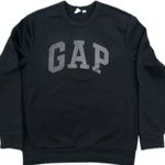 Gap  Crewneck Sweatshirt Size Medium Washed Black Logo Photo 0