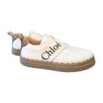 Chloé New White Leather Women's Sneakers, size 38/US 8 Photo 1