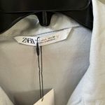 ZARA  Short Denim Romper Sleeve Button-Up Photo 5