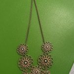 Flower Statement Necklace Daisy Gold Costume Jewelry Rhinestone Y2K Glam Photo 0