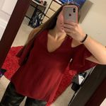 C. Luce Red Cold Shoulder Top Photo 0