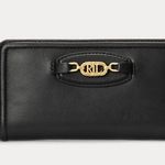 Ralph Lauren Leather Continental Wallet in Black, New w/Tag Retail $150 SOLD OUT Photo 0