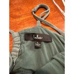 Lulus ‎ Peasant Green Dress Large Adjustable Straps Boho Party Christmas Photo 3