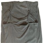 BP by Nordstrom Dark Gray Ribbed Dress with Spaghetti Straps Knee Length Size XS Photo 3