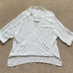 Sandy & Sid White Wrap Blouse Photo 0
